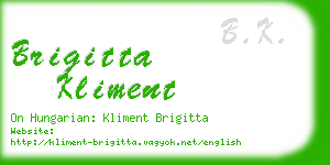 brigitta kliment business card